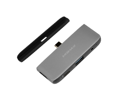 MOMAX ONELINK 4 IN 1 USB C HUB SPACE GREY